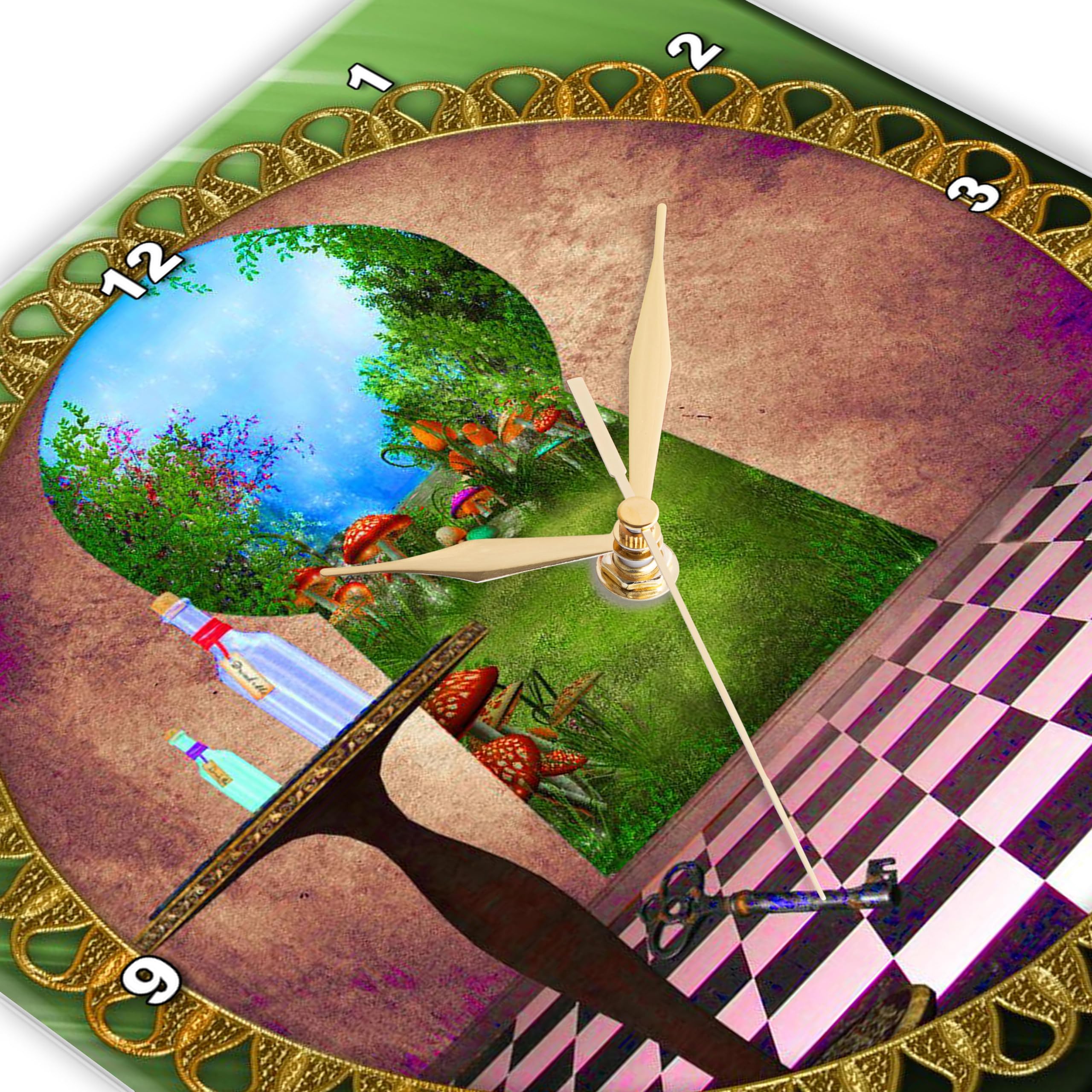 Amazon.co.jp: 3dRose LLC dpp_128860_3 ウォールクロック、38.1x38